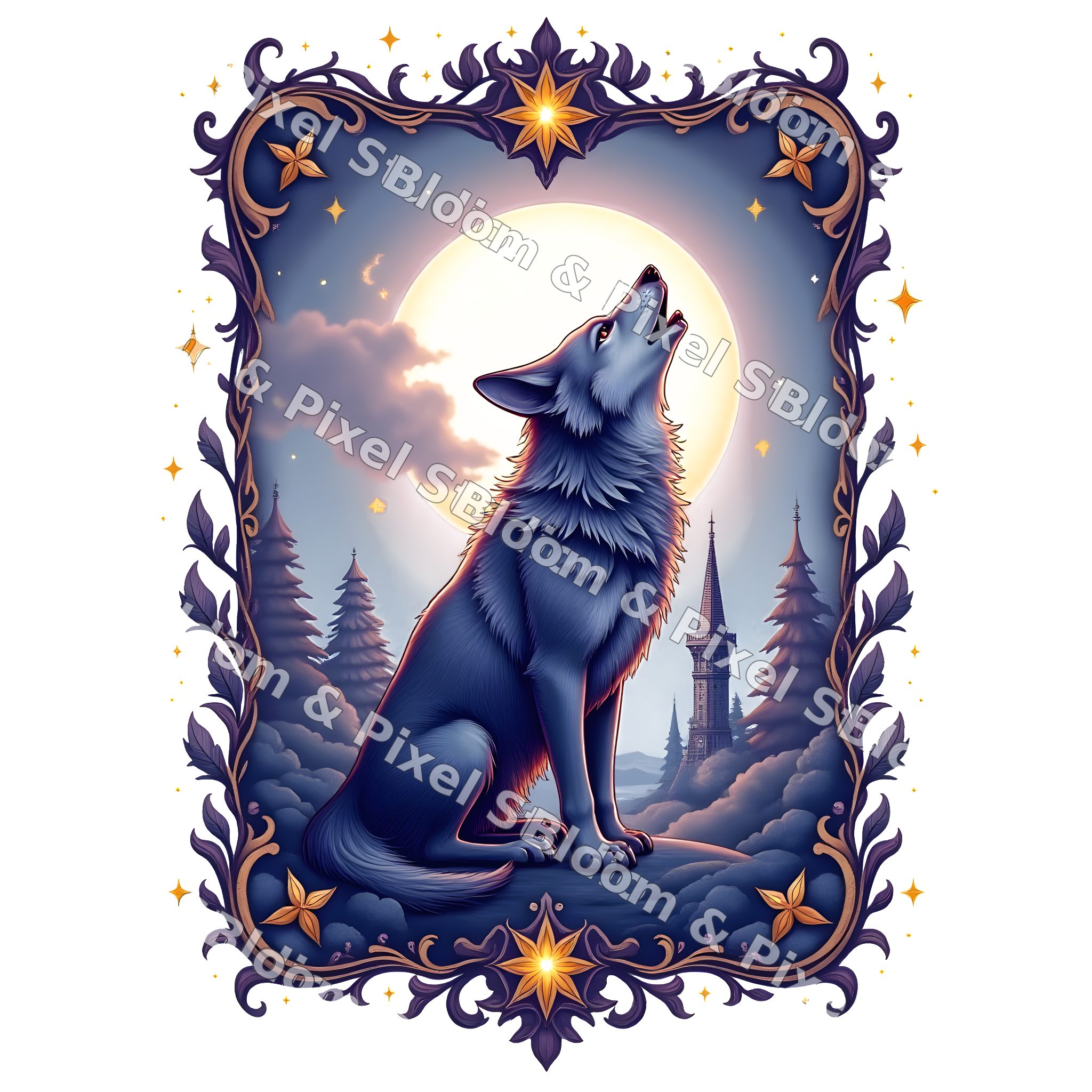 Celestial & Mystical clipart preview (watermarked)