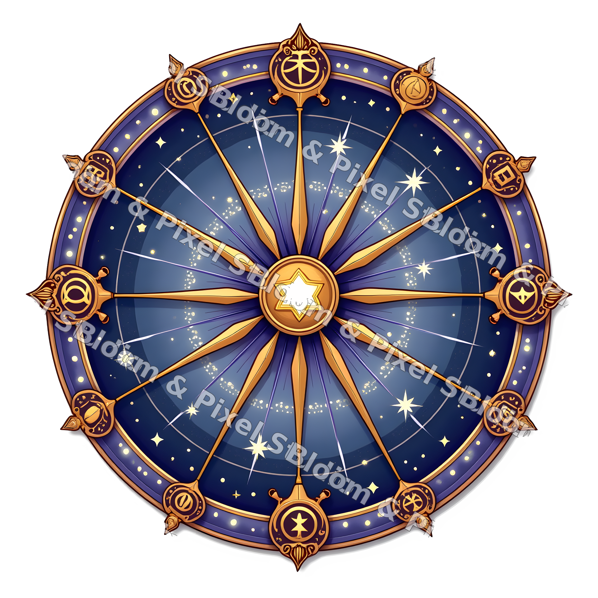 Celestial & Mystical clipart preview (watermarked)