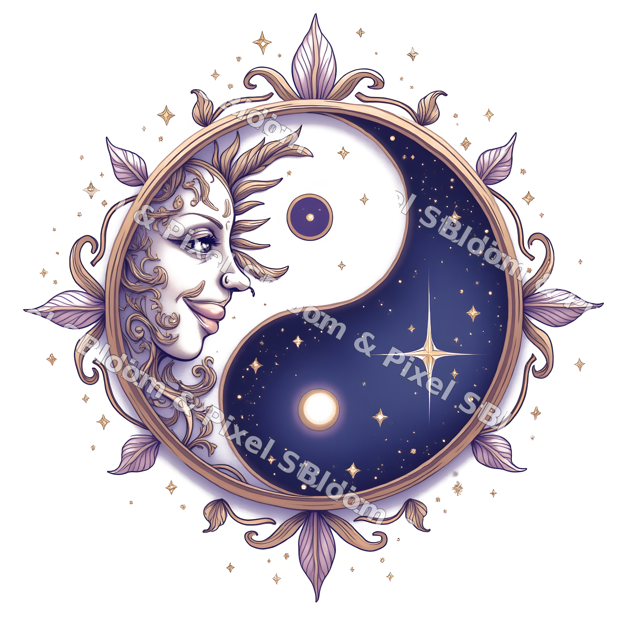 Celestial & Mystical clipart preview (watermarked)