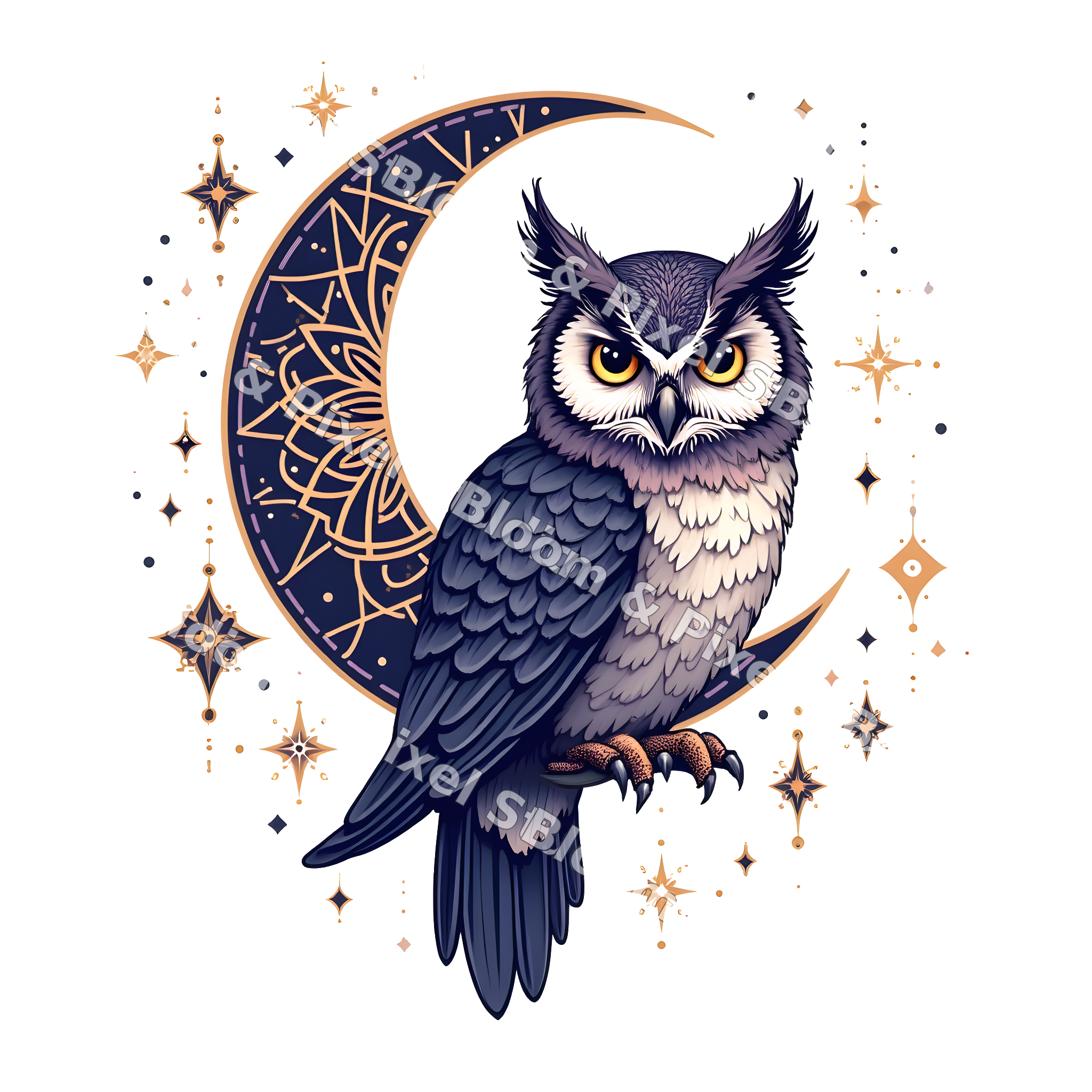 Celestial & Mystical clipart preview (watermarked)