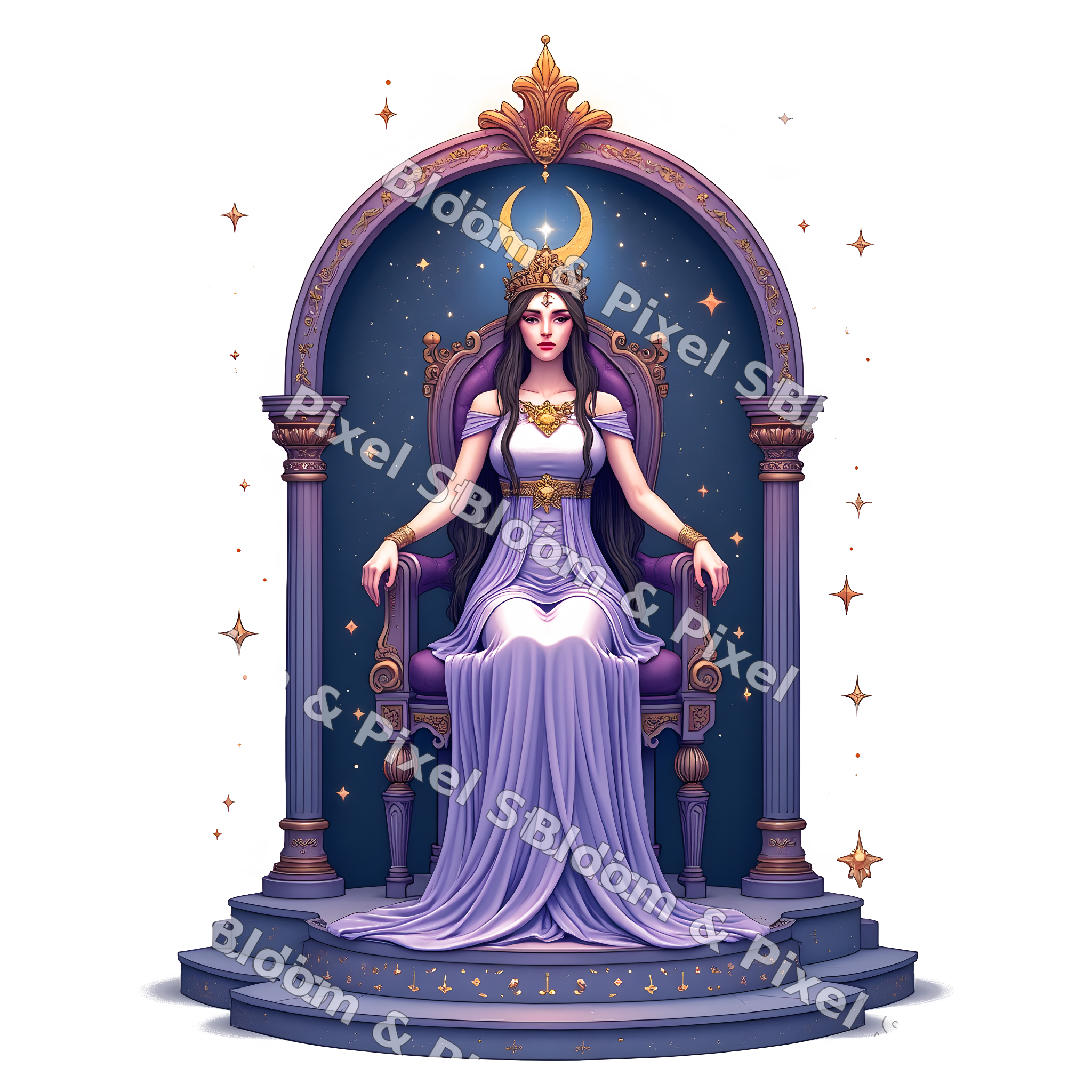 Celestial & Mystical clipart preview (watermarked)