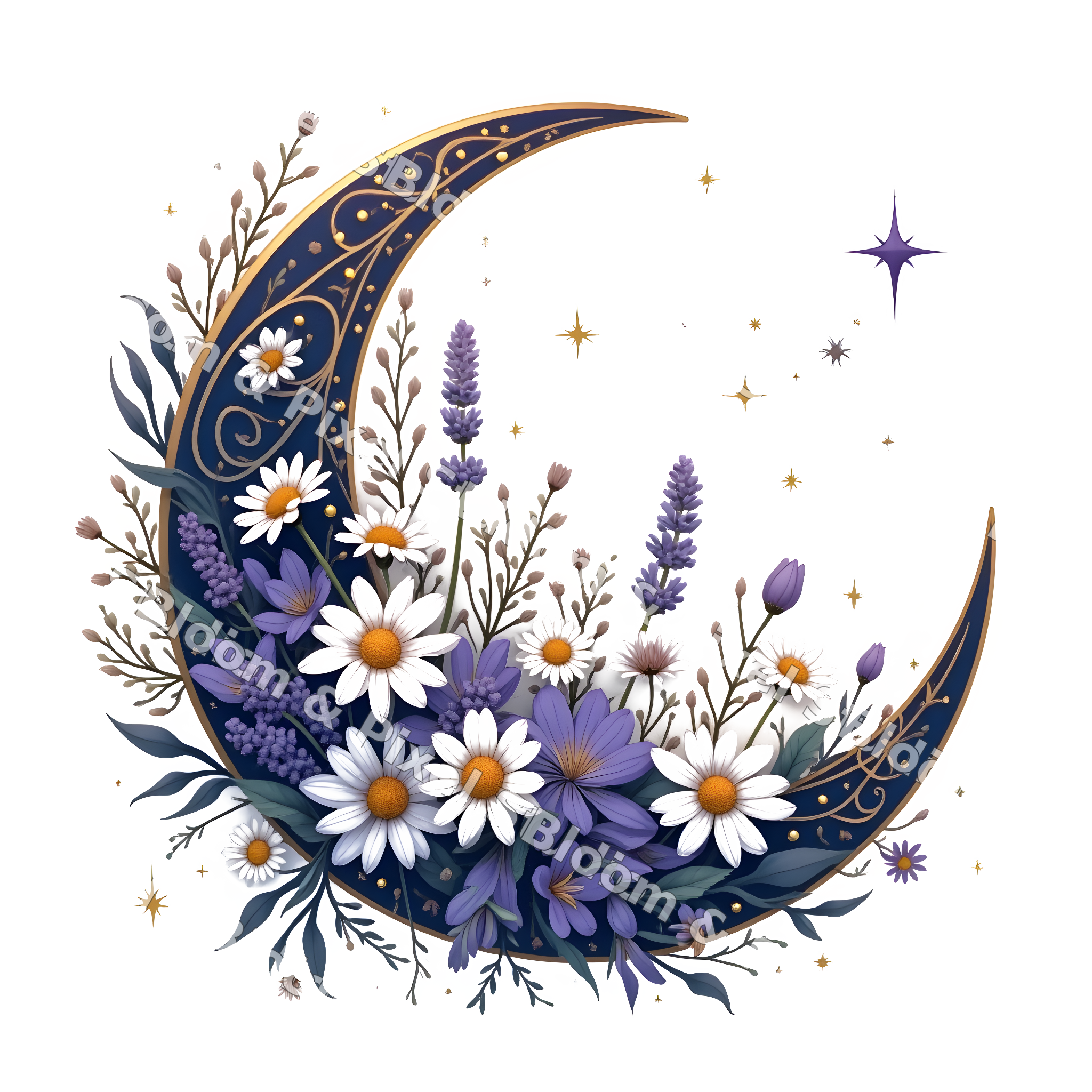 Celestial & Mystical clipart preview (watermarked)