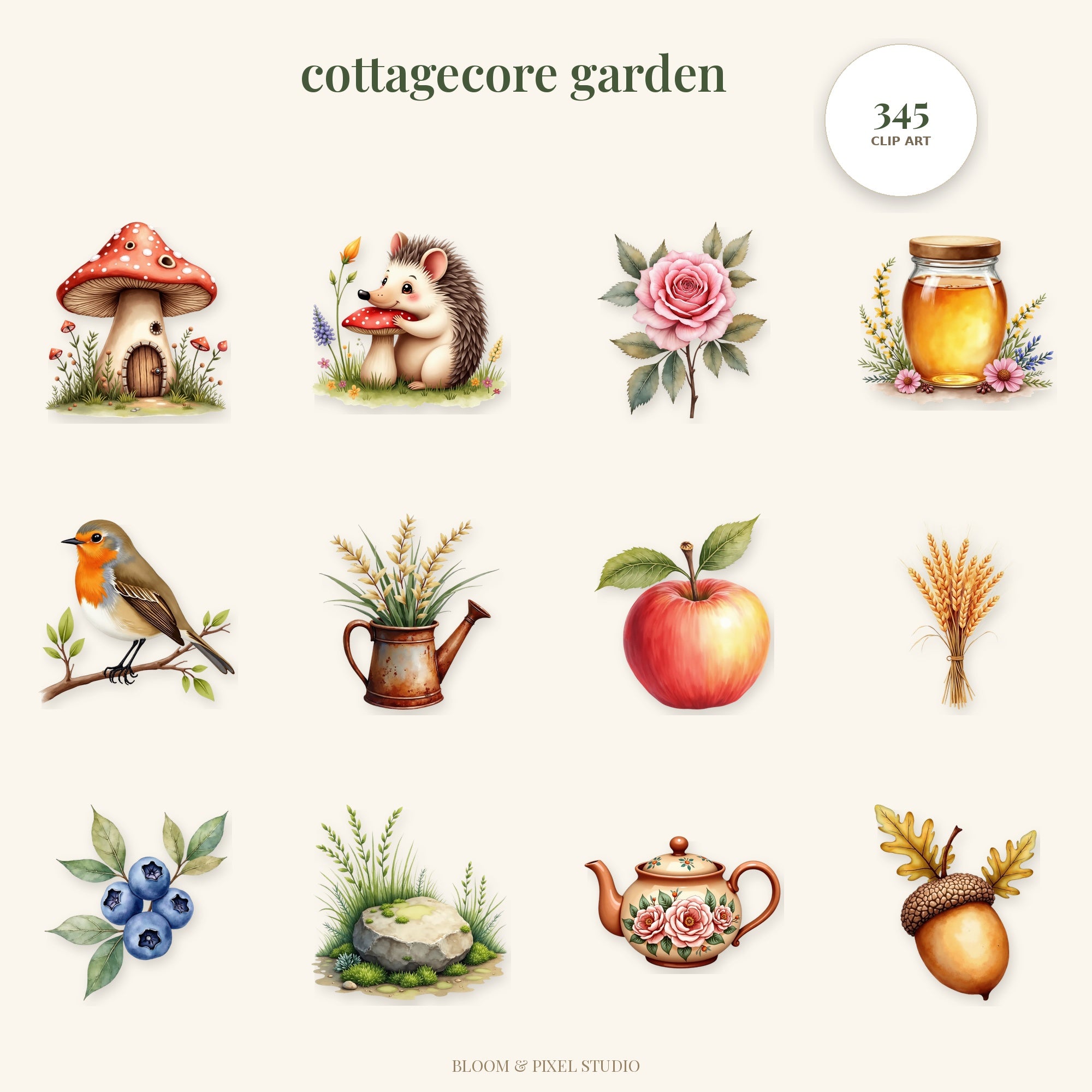 Cottagecore & Garden Art collage preview