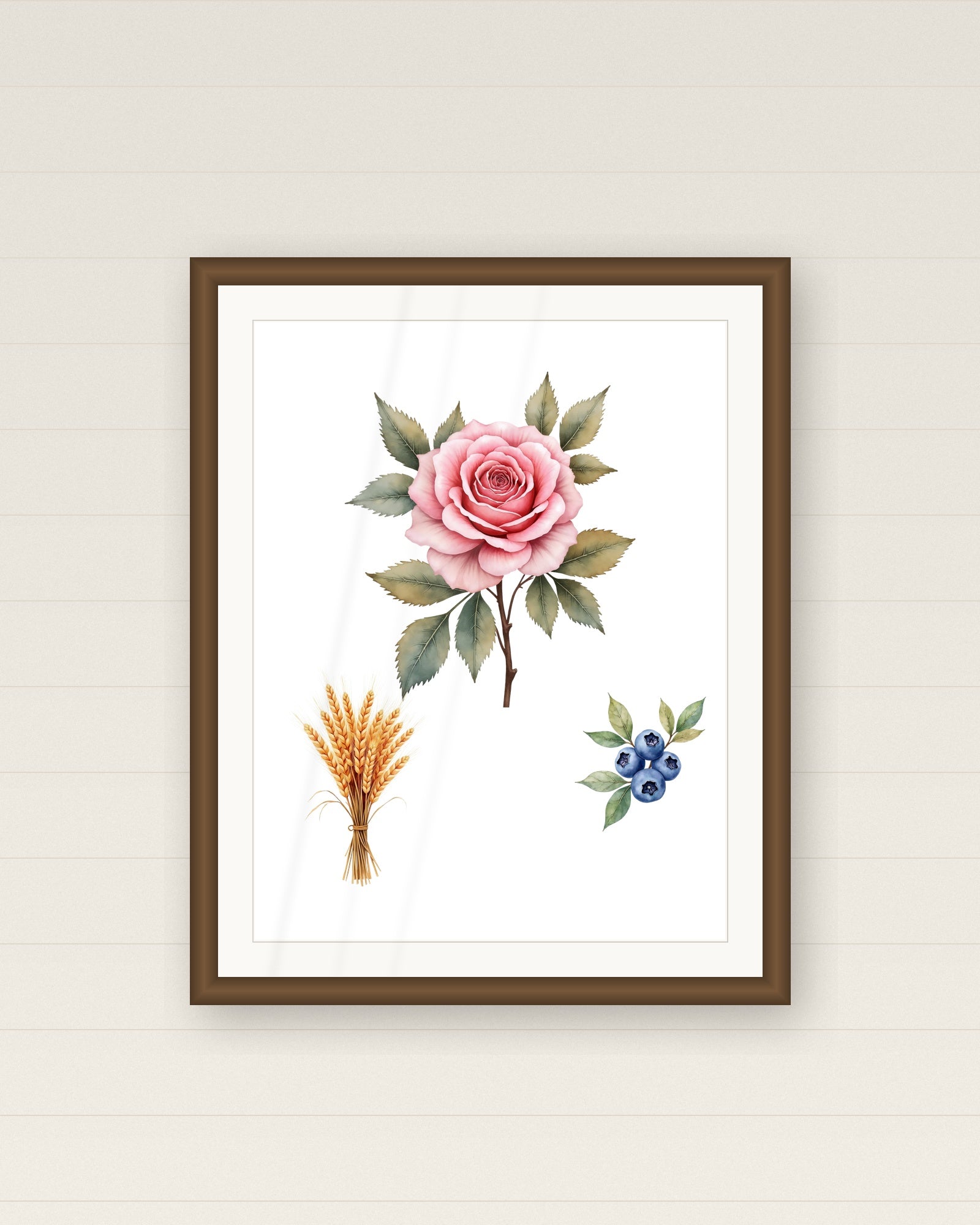 Cottagecore & Garden Art framed print mockup