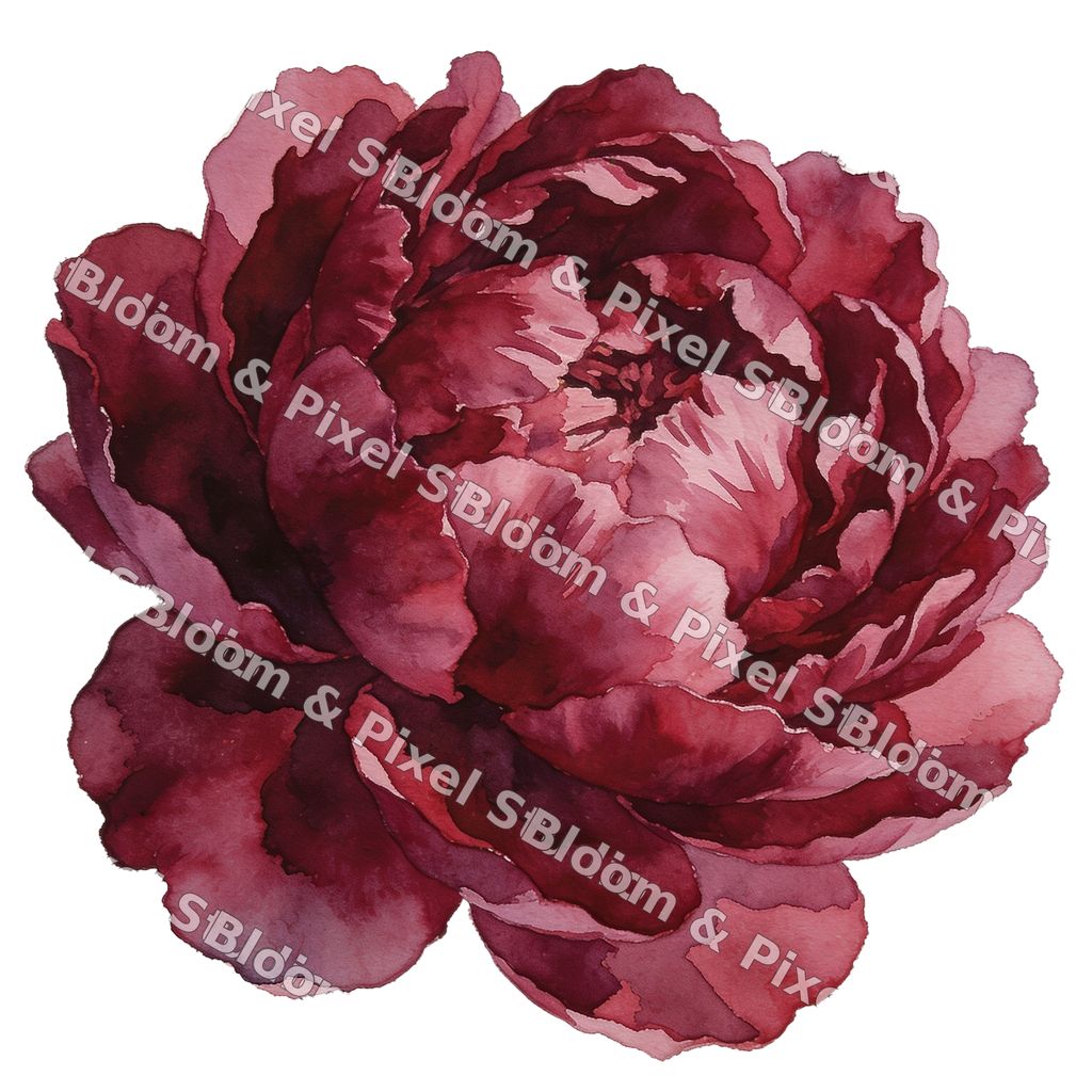 Watercolor Florals preview (watermarked)