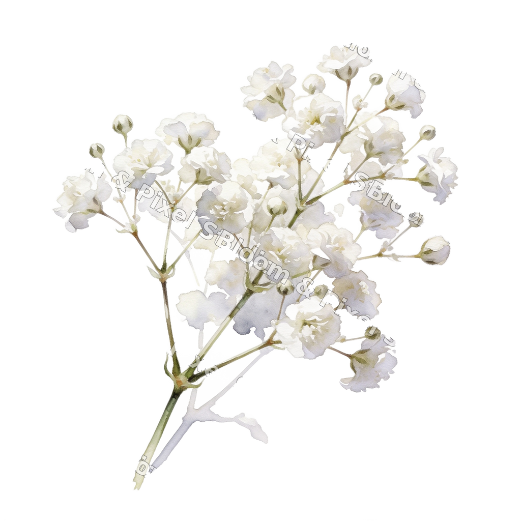 Watercolor Florals preview (watermarked)