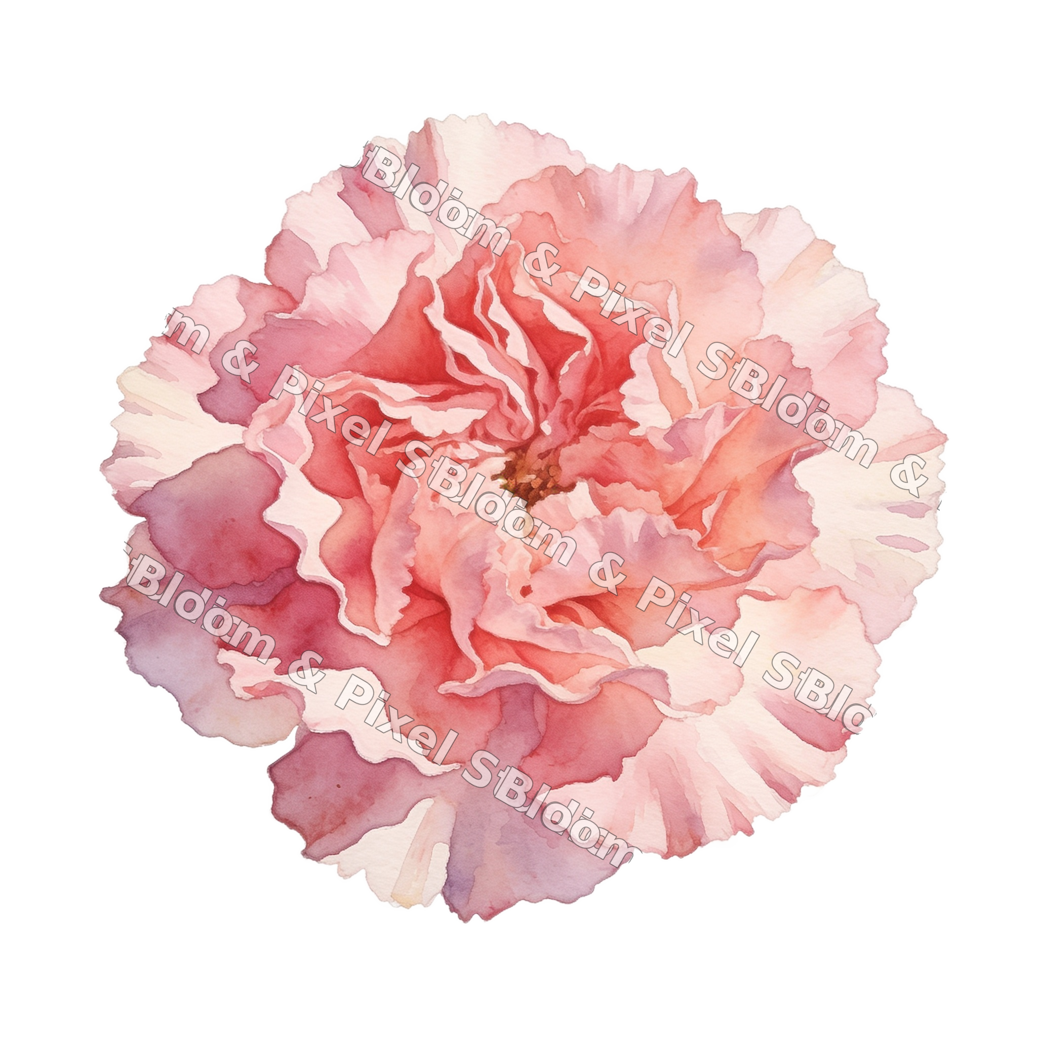 Watercolor Florals preview (watermarked)
