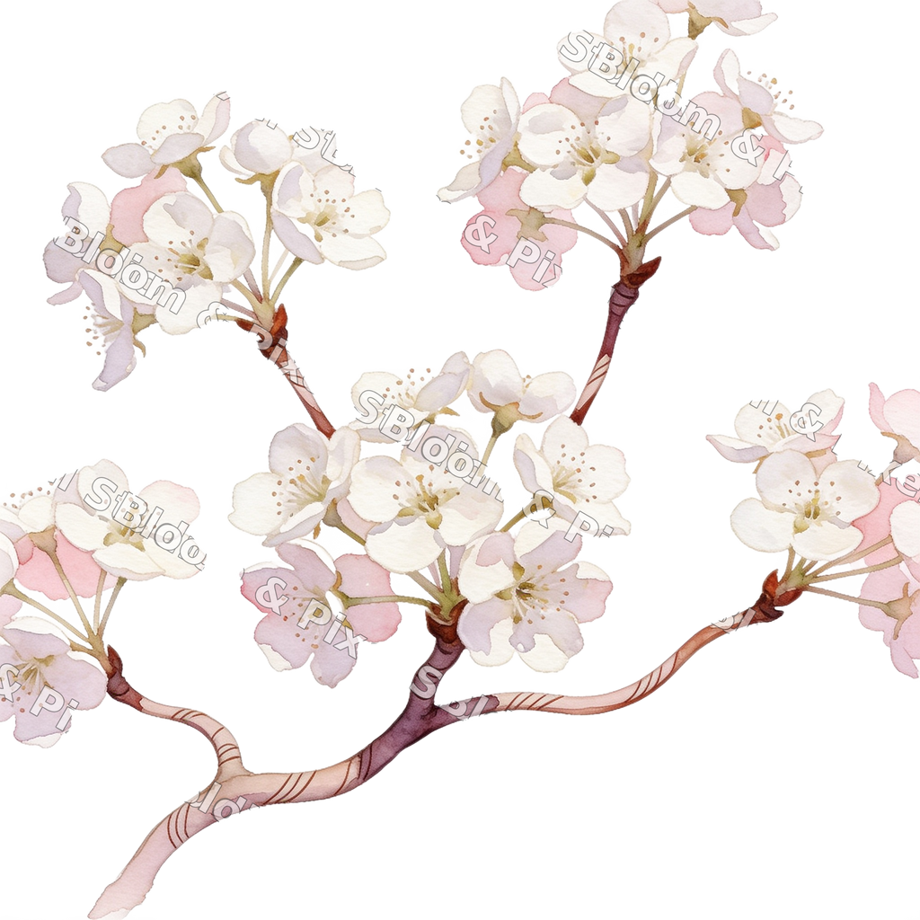 Watercolor Florals preview (watermarked)