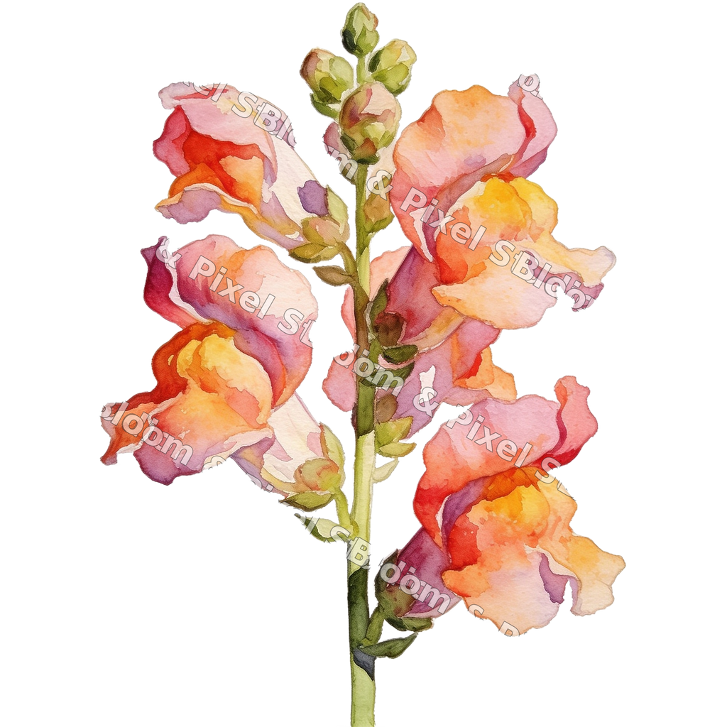 Watercolor Florals preview (watermarked)